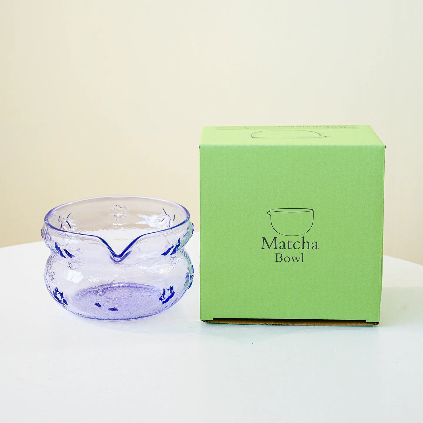 Matcha bowl – Heat-resistant glass – Pink and purple design – Ideal for tea ceremonies 14