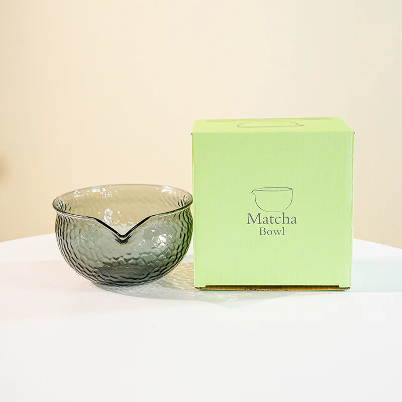 Matcha bowl – Heat-resistant glass – Pink and purple design – Ideal for tea ceremonies 19