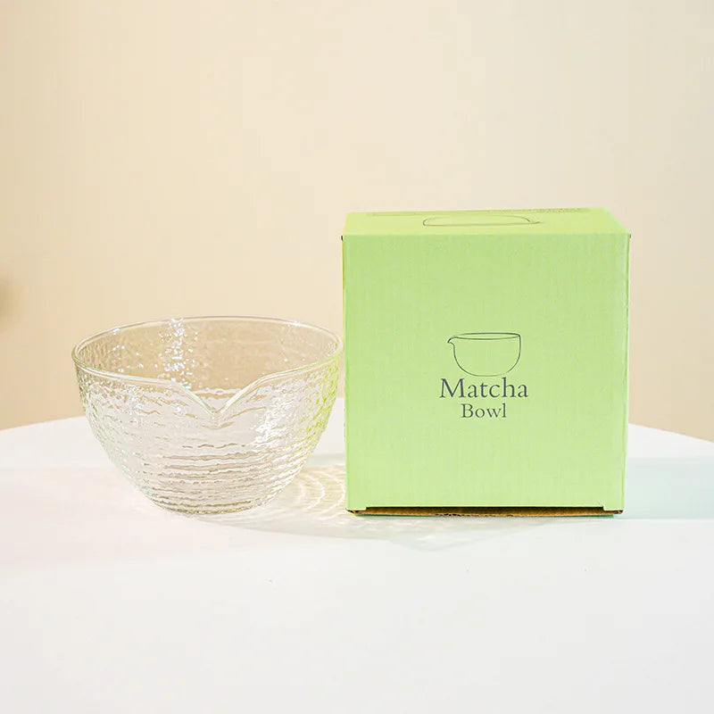 Matcha bowl – Heat-resistant glass – Pink and purple design – Ideal for tea ceremonies 7