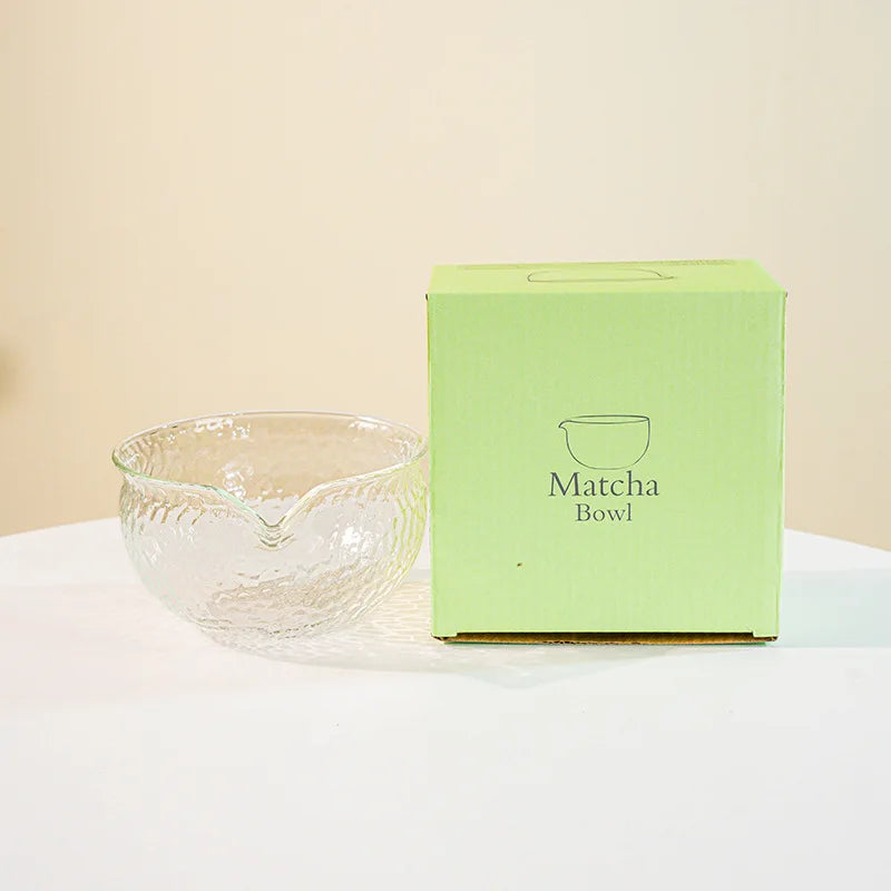 Matcha bowl – Heat-resistant glass – Pink and purple design – Ideal for tea ceremonies 9