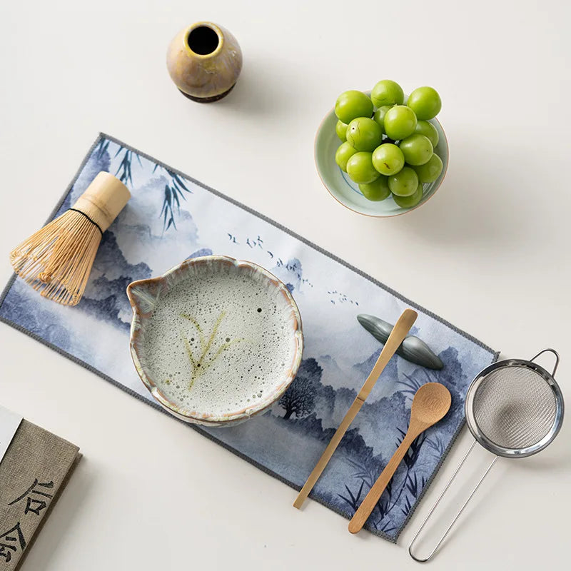 Matcha set – 8-piece glazed ceramic kit – Handcrafted tools – Elegant gift box for tea ceremonies 2