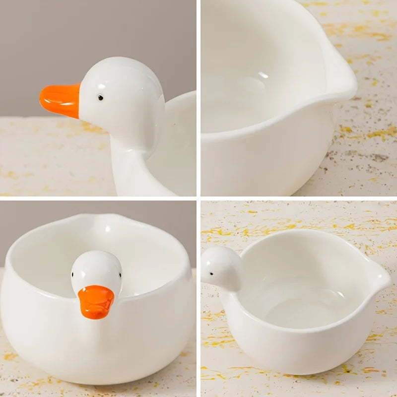 Matcha tea set – Ceramic – Cute duck design – 5-piece Japanese ritual gift set for tea lovers 3