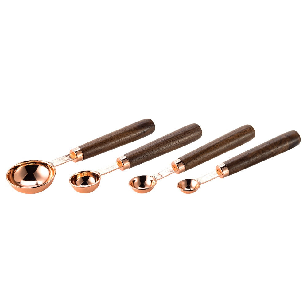 Measuring spoons set – Stainless steel and wood – Ergonomic design – Best measuring spoons for precise cooking 8