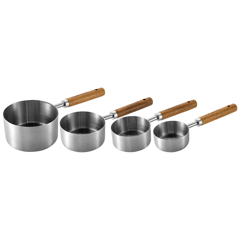 Measuring spoons set – Stainless steel and wood – Ergonomic design – Best measuring spoons for precise cooking 9