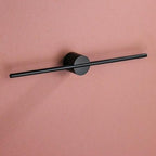Metal Towel Rail - Modern Minimalist Bathroom Towel Rack in Matte Black 7
