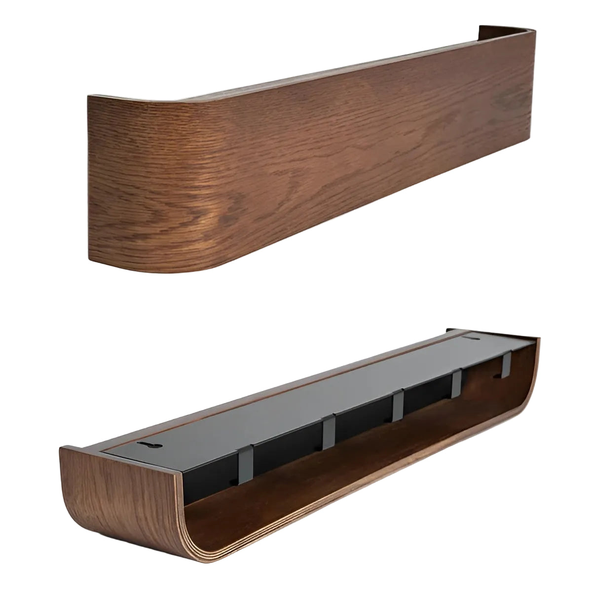 Modern Wooden Wall Mounted Coat Rack with Sturdy Hooks Ð Stylish Storage Solution for Hallways 1
