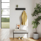 Modern Wooden Wall Mounted Coat Rack with Sturdy Hooks Ð Stylish Storage Solution for Hallways 4