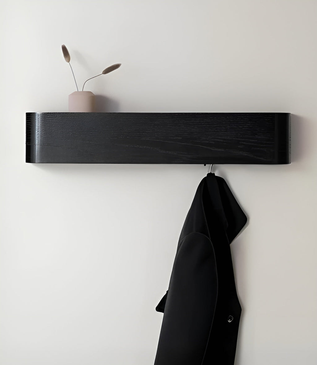Modern Wooden Wall Mounted Coat Rack with Sturdy Hooks Ð Stylish Storage Solution for Hallways 6