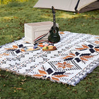 Moroccan Boho Pattern Picnic Mat – Durable Microfiber Cotton Blanket for Outdoor Picnics and Indoor Use 4