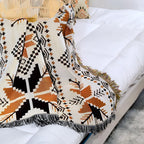 Moroccan Boho Pattern Picnic Mat – Durable Microfiber Cotton Blanket for Outdoor Picnics and Indoor Use 6