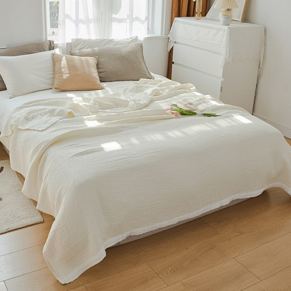 Muslin blanket – Six-layer cotton – Soft and breathable – Cozy throw for all seasons 1