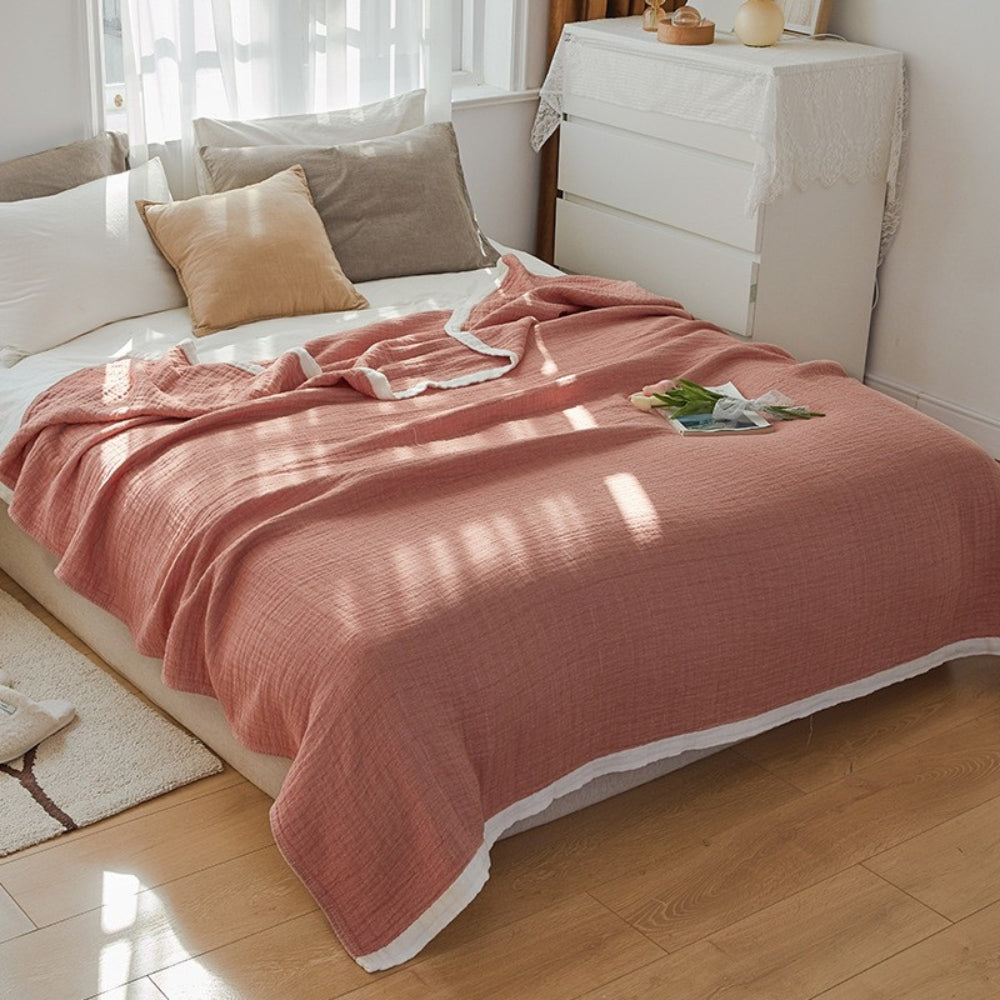 Muslin blanket – Six-layer cotton – Soft and breathable – Cozy throw for all seasons 3