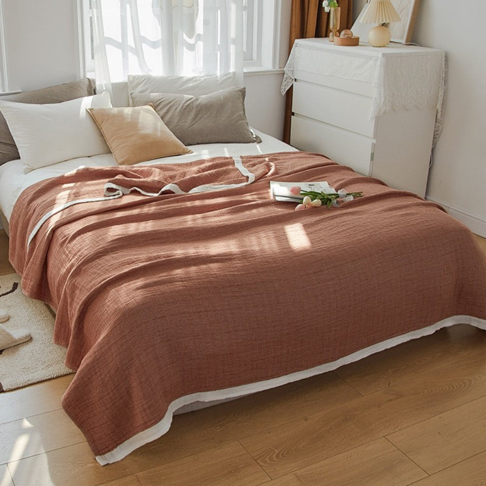 Muslin blanket – Six-layer cotton – Soft and breathable – Cozy throw for all seasons 4