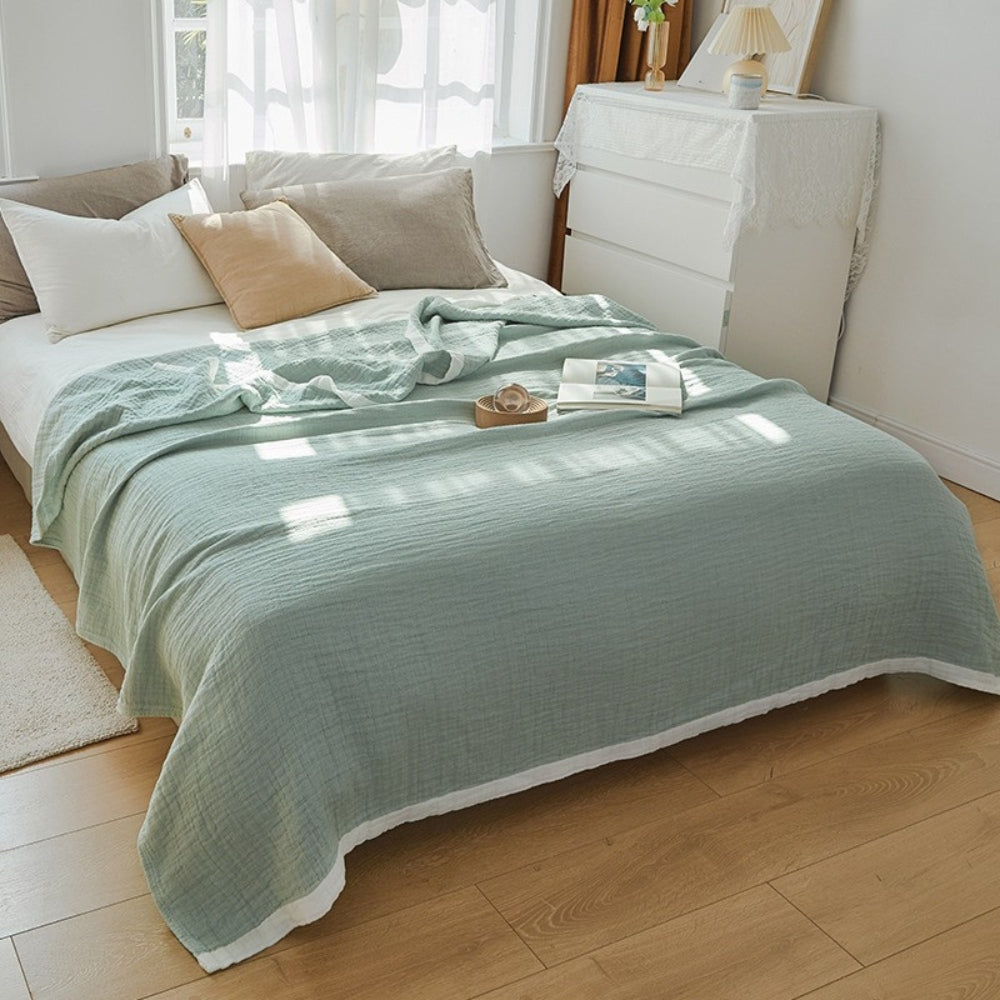 Muslin blanket – Six-layer cotton – Soft and breathable – Cozy throw for all seasons 5