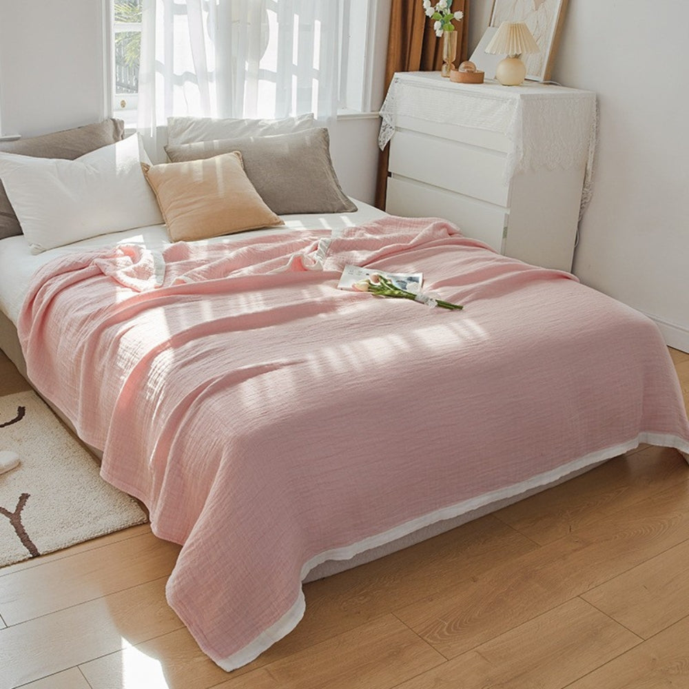 Muslin blanket – Six-layer cotton – Soft and breathable – Cozy throw for all seasons 6