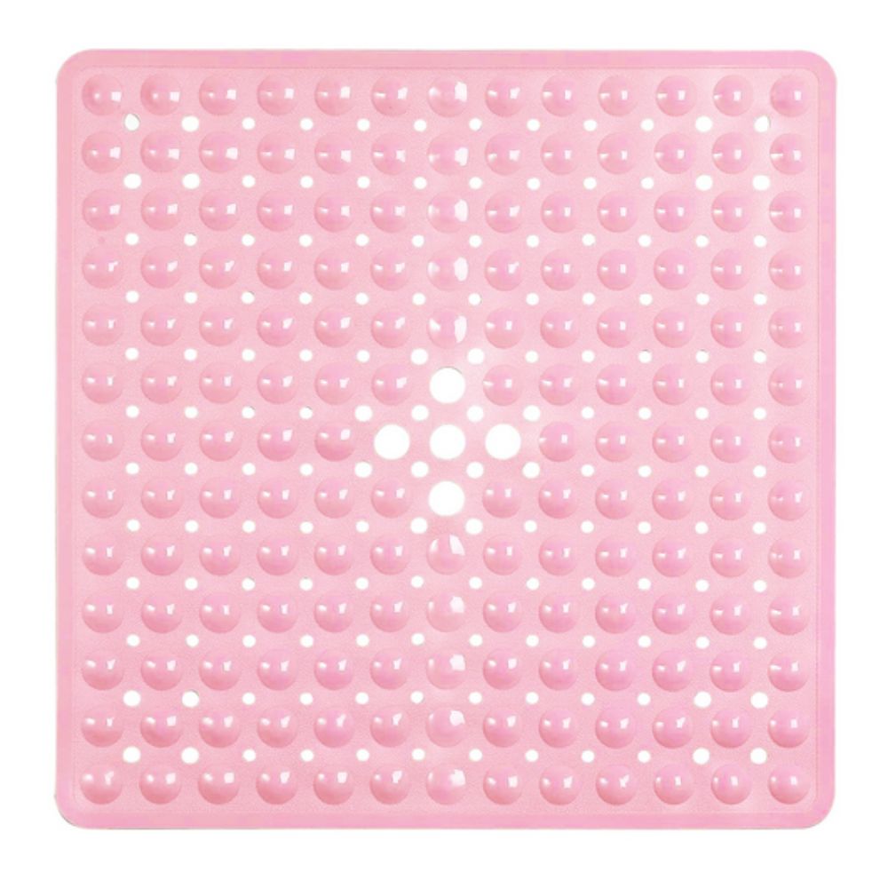 Non-Slip Bath Mat with Quick Drainage – Square PVC Shower Mat for Safety and Style, Ideal for Home and Travel 6