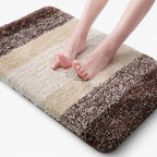 Non-Slip Microfiber Bath Mat - Quick Drying Bathroom Rug in Various Colors 1