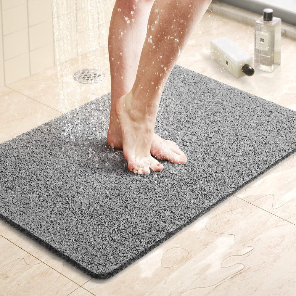 Non-Slip Shower Mat with Microban Technology – Soft, Hygienic Bath Mat for Enhanced Safety and Comfort, 24 x 16 Inches 1