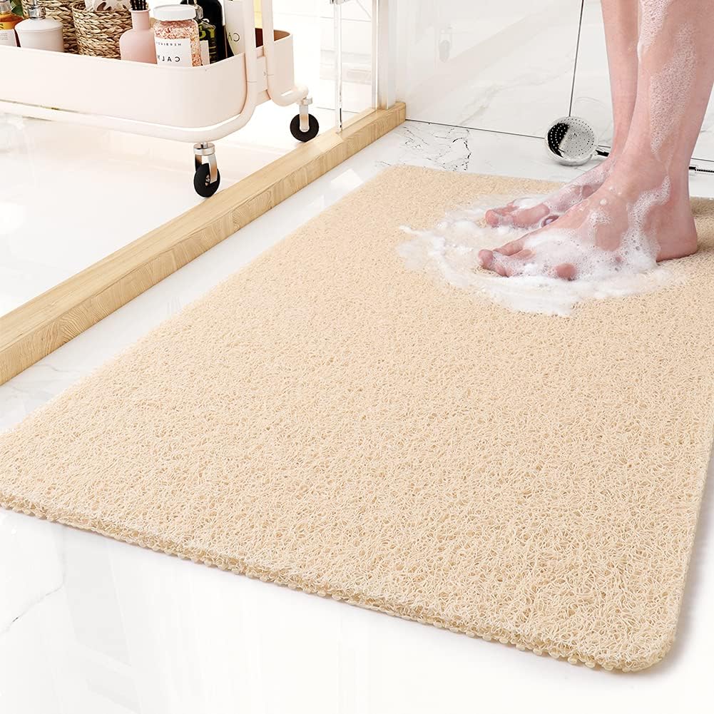 Non-Slip Shower Mat with Microban Technology – Soft, Hygienic Bath Mat for Enhanced Safety and Comfort, 24 x 16 Inches 3