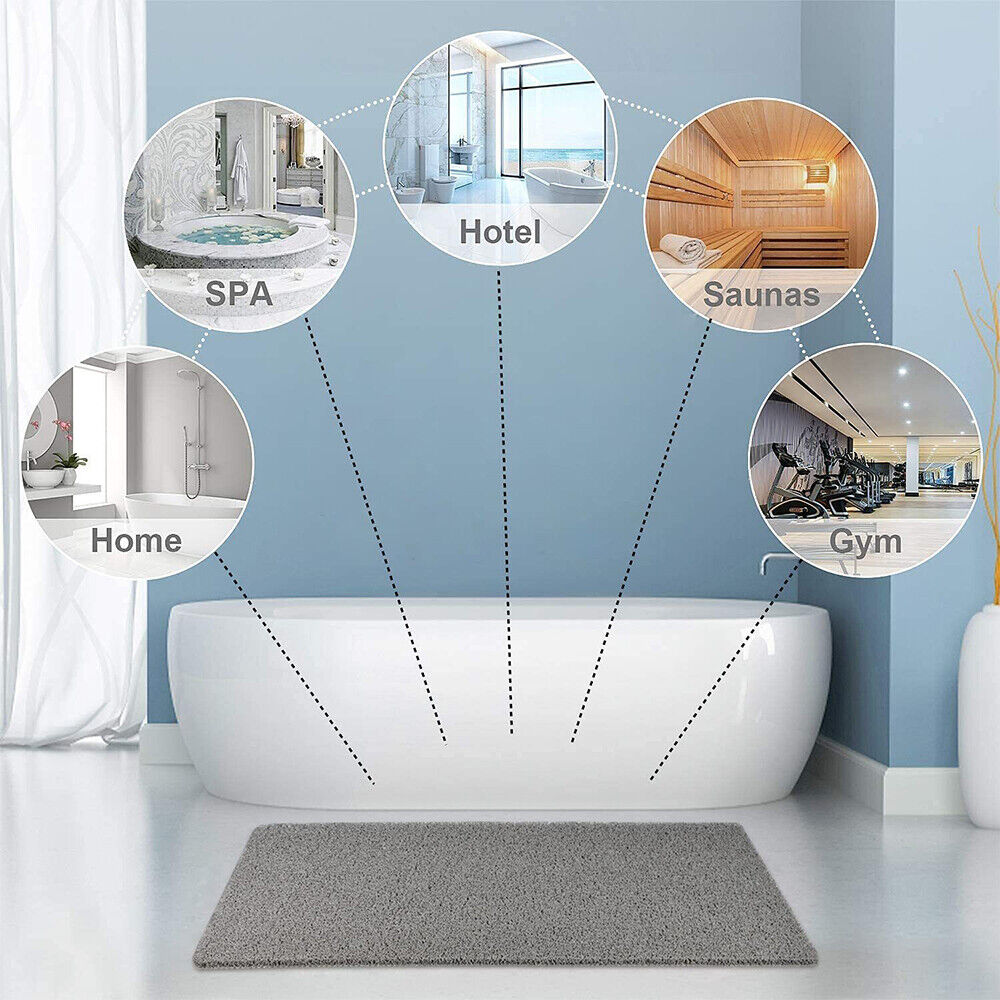 Non-Slip Shower Mat with Microban Technology – Soft, Hygienic Bath Mat for Enhanced Safety and Comfort, 24 x 16 Inches 5