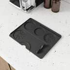 Non-Slip Silicone Tamper Mat for Espresso Brewing – Coffee Accessory with Tool Organizer Slots 3
