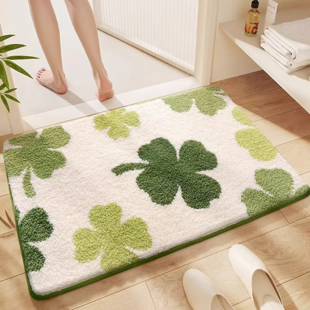 Non-slip bath mat – Soft microfibre – Nature-inspired design – Cozy and safe for bathroom or kitchen 2