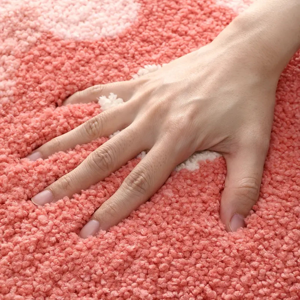 Non-slip bath mat – Soft microfibre – Nature-inspired design – Cozy and safe for bathroom or kitchen 6