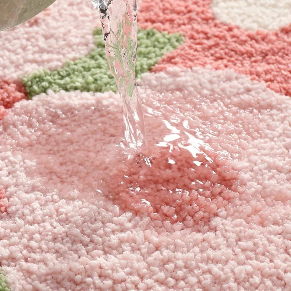 Non-slip bath mat – Soft microfibre – Nature-inspired design – Cozy and safe for bathroom or kitchen 7