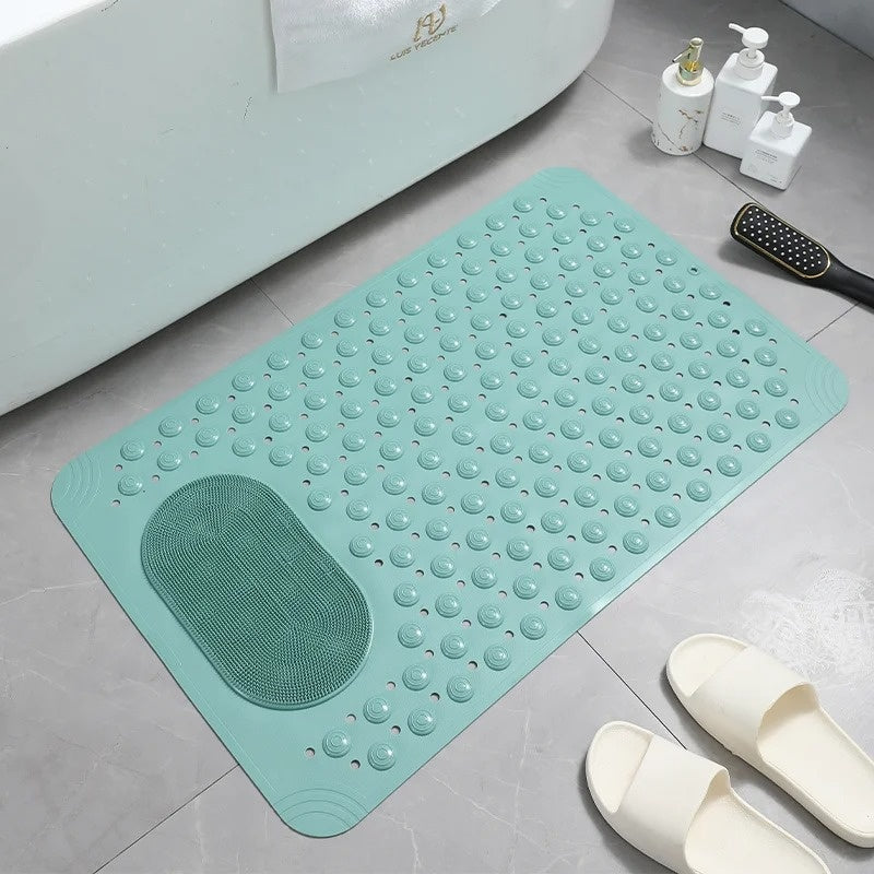 Non-slip shower mat – Built-in foot scrubber – Quick-drying – Bathroom safety essential 5