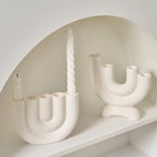 Nordic Elegance | Taper Candle Holders with U-Shaped Multi-Socket Design Ð Serene Centerpiece for Minimalist Decor 5