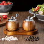Nordic Wood Salt and Pepper Mill Set – Gentle Grinding 4