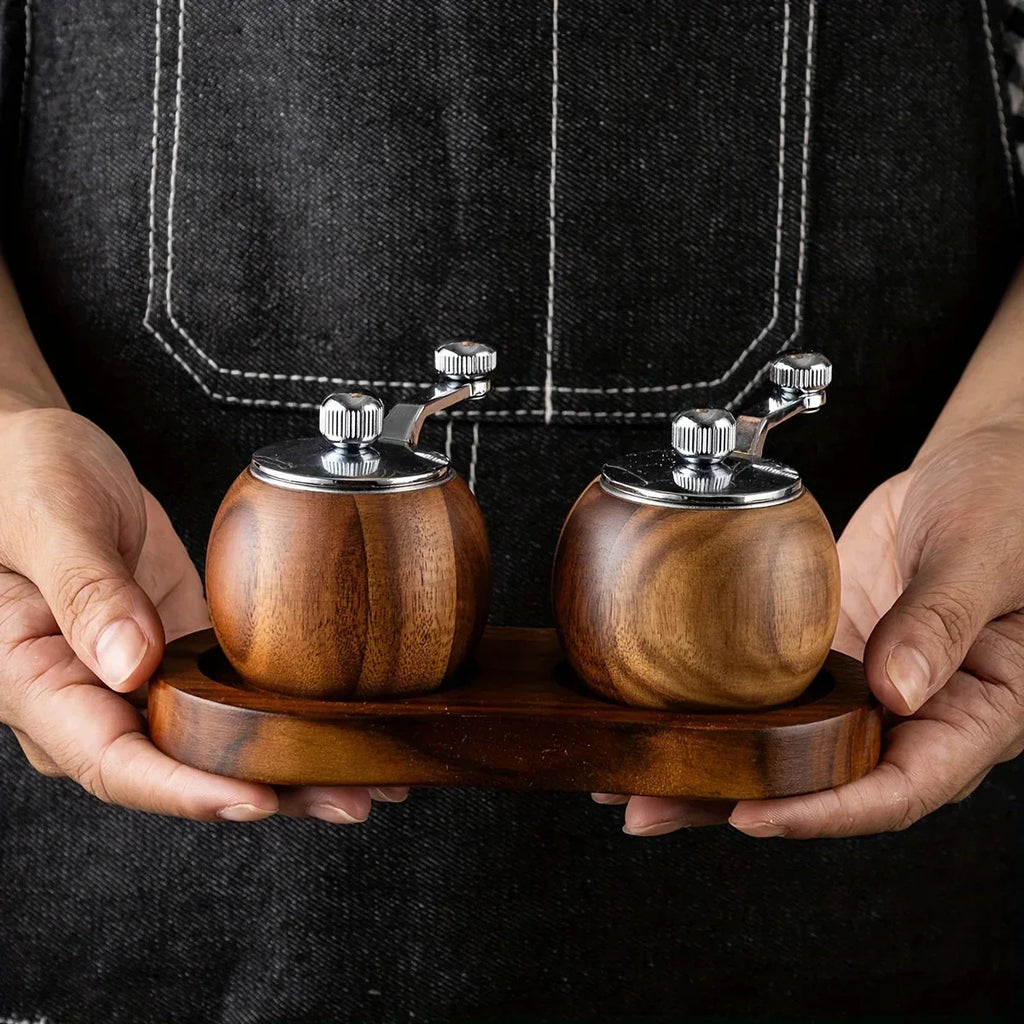 Nordic Wood Salt and Pepper Mill Set – Gentle Grinding 5