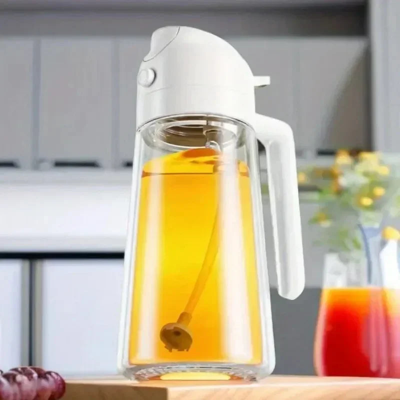 Oil Spray Bottle – BPA-Free Glass – 20.3 fl oz – Precision Olive Oil Sprayer for Cooking and Dressing 0