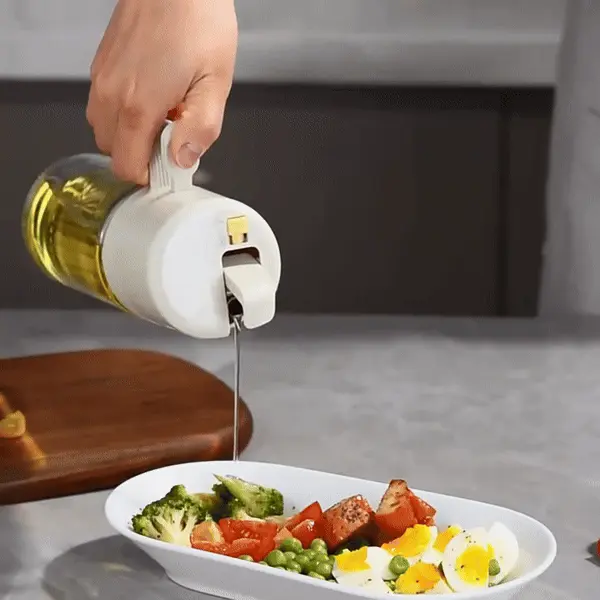 Oil Spray Bottle – BPA-Free Glass – 20.3 fl oz – Precision Olive Oil Sprayer for Cooking and Dressing 2