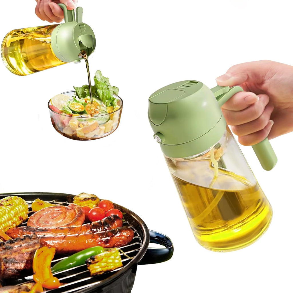 Oil Spray Bottle – BPA-Free Glass – 20.3 fl oz – Precision Olive Oil Sprayer for Cooking and Dressing 3