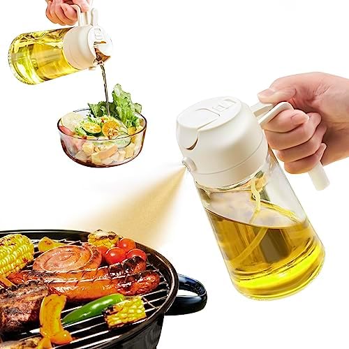 Oil Spray Bottle – BPA-Free Glass – 20.3 fl oz – Precision Olive Oil Sprayer for Cooking and Dressing 4