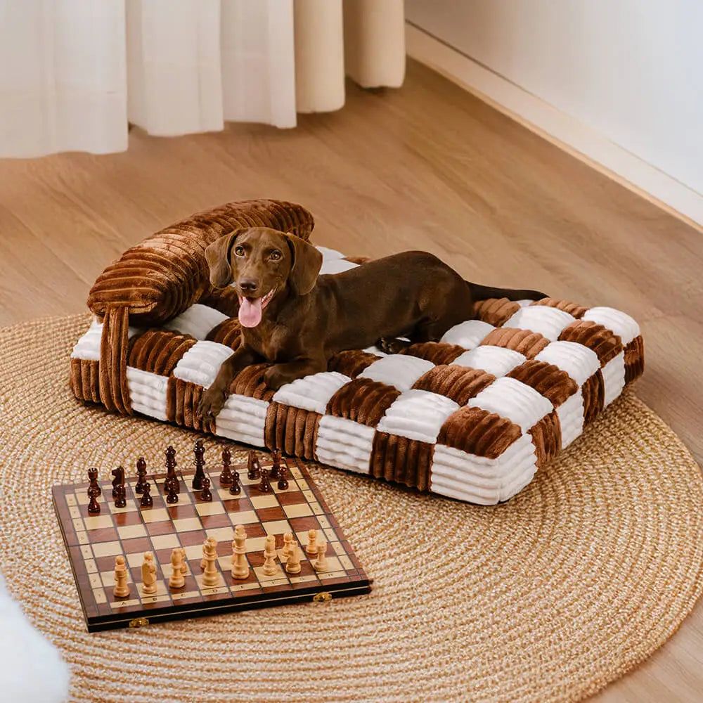 Plush orthopedic dog bed featuring a stylish design for maximum comfort. Made with soft, durable fabric in a soothing gray color, it provides excellent support for 2