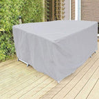 Patio furniture cover – Waterproof black polyester – All-weather protection – Durable outdoor accessory 3