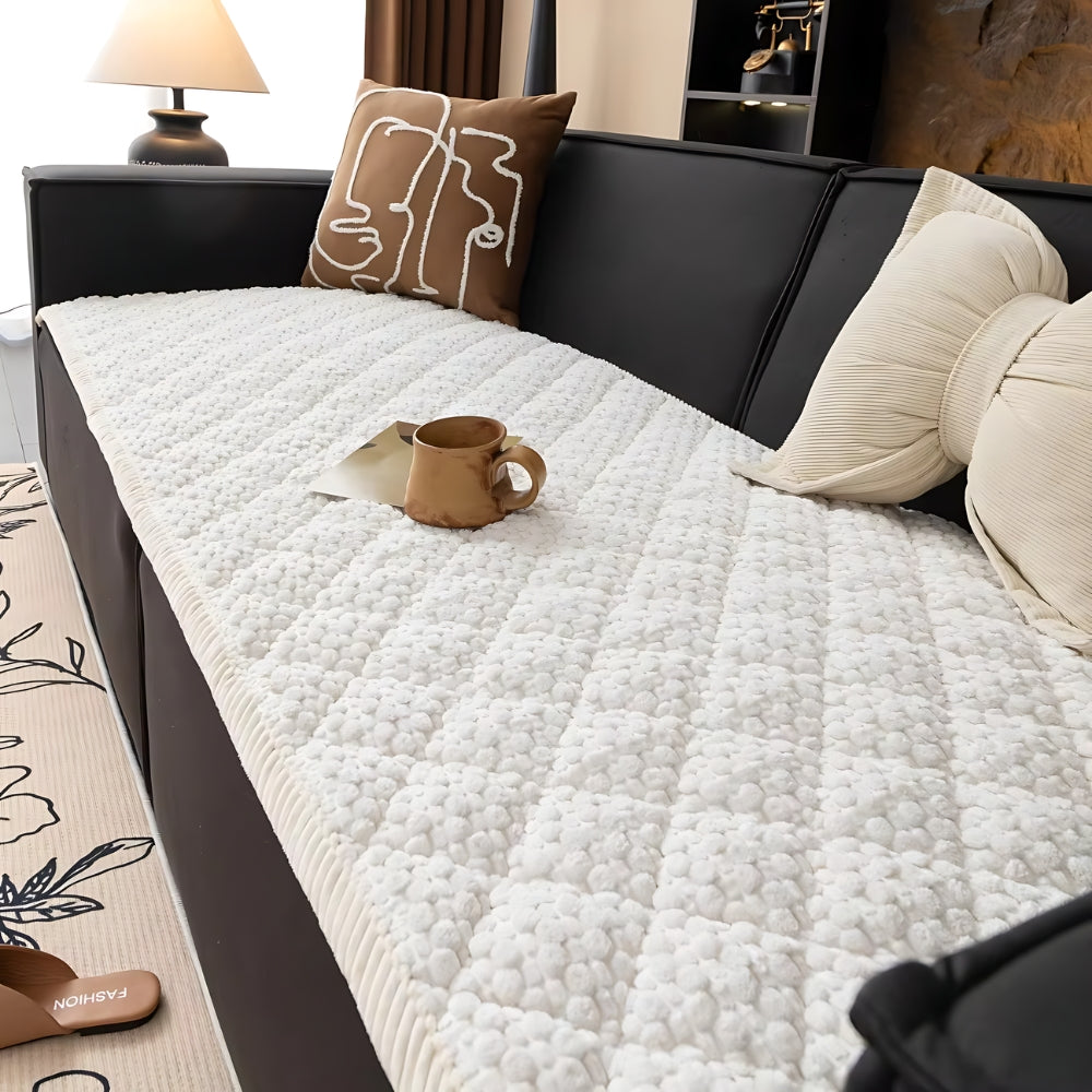 Pet-Proof Quilted Sofa Cover Slipcover – Soft Microfiber with Non-Slip Backing for Dogs, Machine Washable, Geometric Design 2