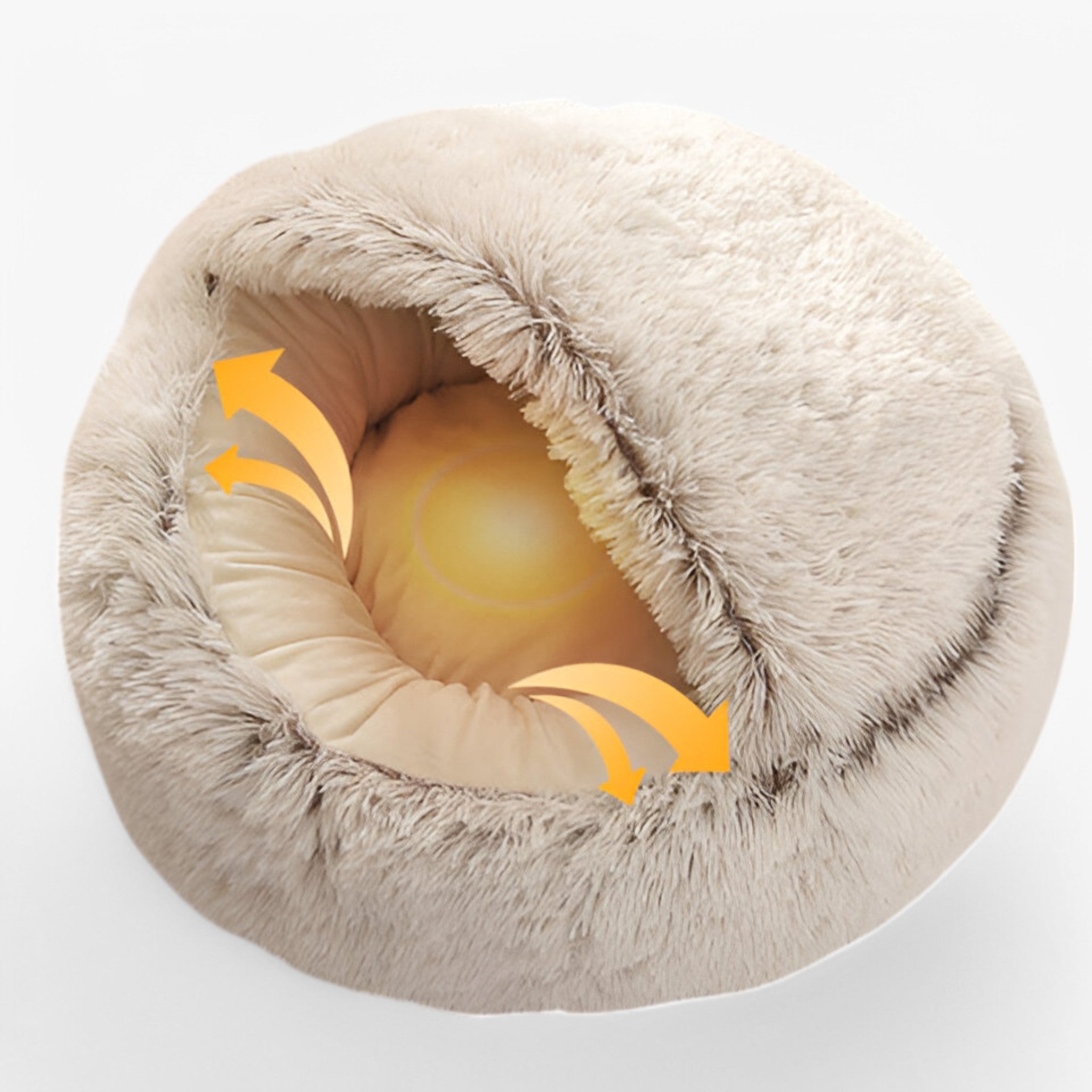 Plush velvet pet bed featuring a cozy winter design, perfect for dogs and cats. Soft and comfortable, available in multiple sizes. The rich color adds 5