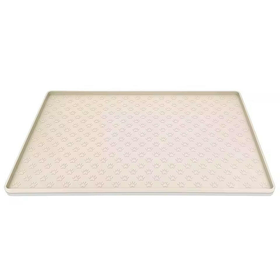 Waterproof silicone pet food mat in a vibrant color featuring a non-slip design. Available in multiple sizes, measuring 15.7 x 23. 3