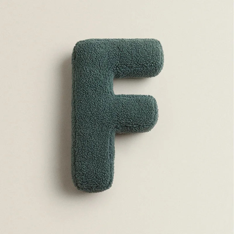 Pillow – Soft PP cotton – Multi-colored letters – Fun decor for kids and living room – 15 x 11.8 in 12