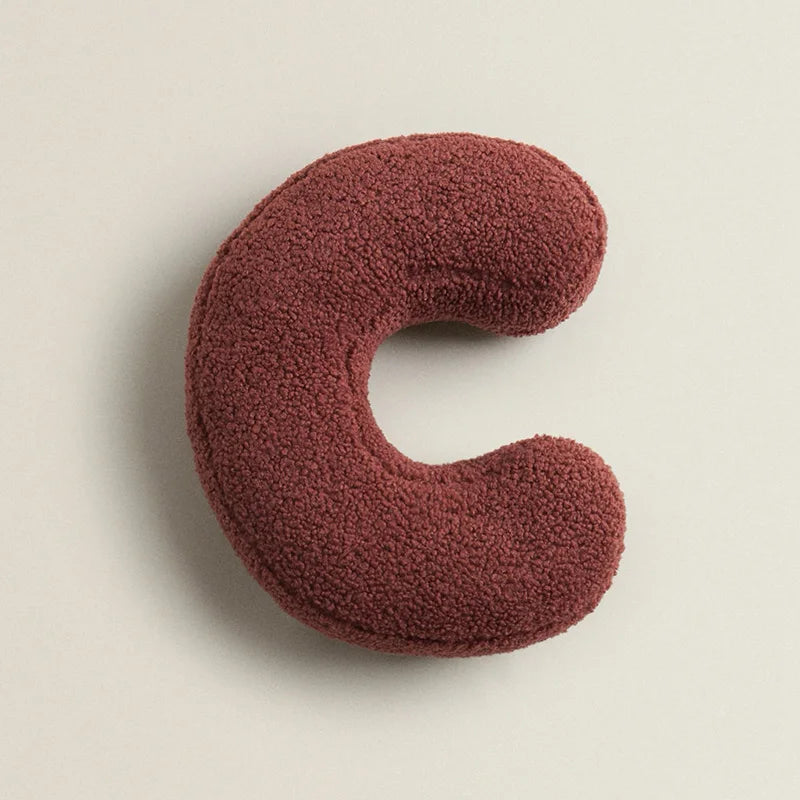 Pillow – Soft PP cotton – Multi-colored letters – Fun decor for kids and living room – 15 x 11.8 in 15