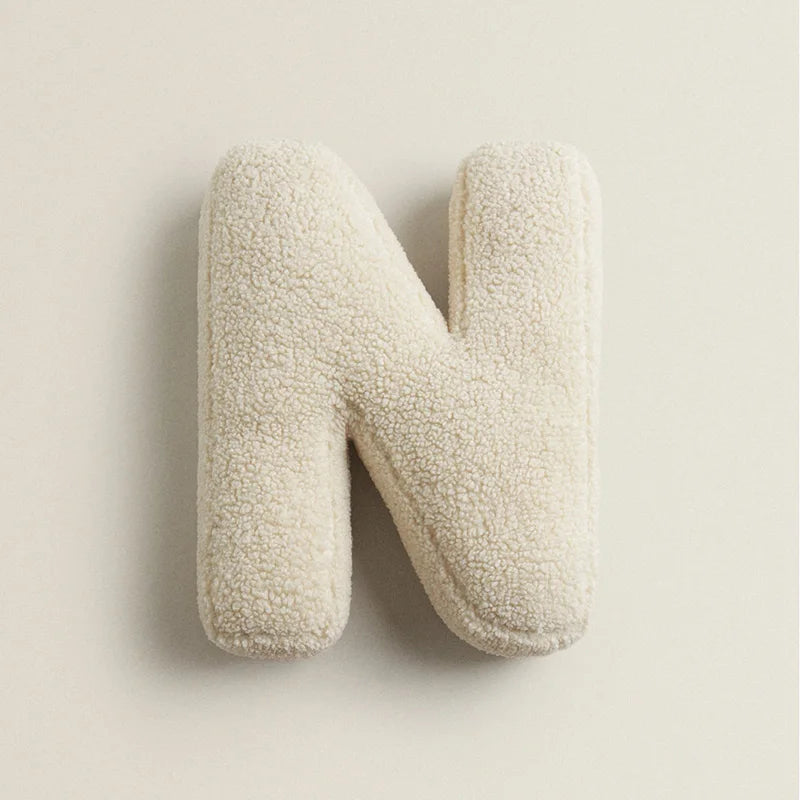 Pillow – Soft PP cotton – Multi-colored letters – Fun decor for kids and living room – 15 x 11.8 in 21