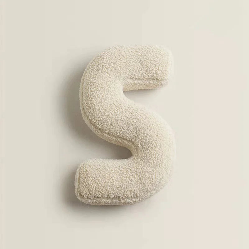 Pillow – Soft PP cotton – Multi-colored letters – Fun decor for kids and living room – 15 x 11.8 in 23