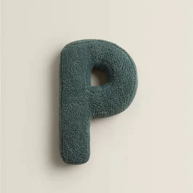 Pillow – Soft PP cotton – Multi-colored letters – Fun decor for kids and living room – 15 x 11.8 in 9