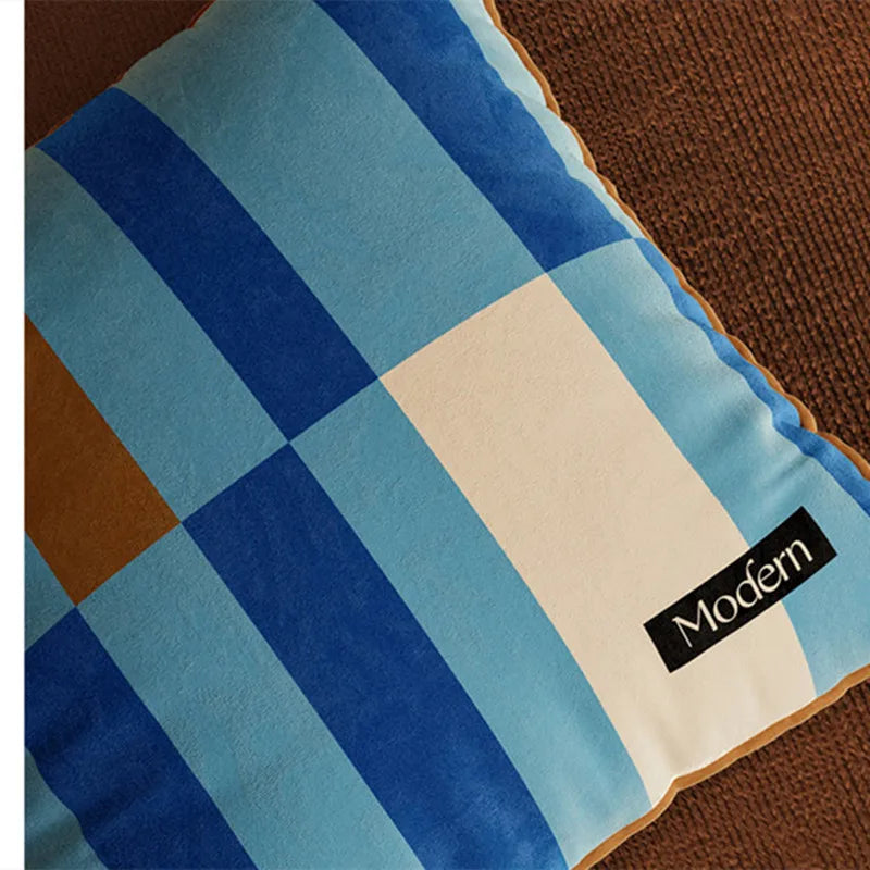 Pillow cover – Luxurious velvet – Multicolor striped design – 18 x 18 inches – Stylish home accent 5