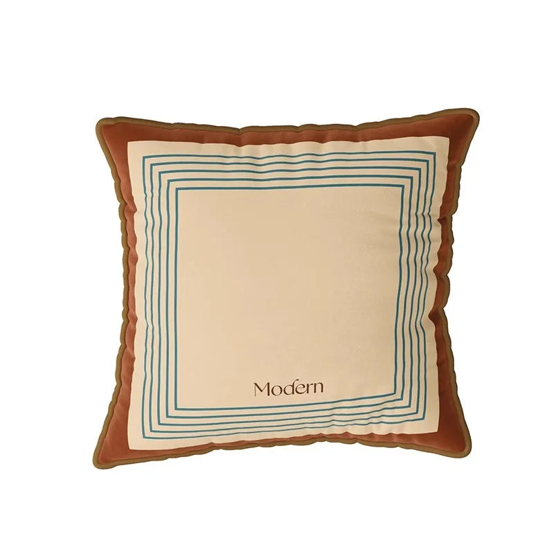 Pillow cover – Luxurious velvet – Multicolor striped design – 18 x 18 inches – Stylish home accent 6
