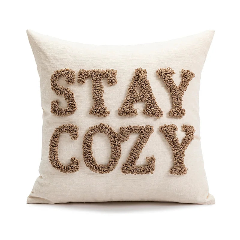 Pillow cover – Polyester blend – Italian brown coffee design – Modern geometric pattern – 17.7 x 17.7 in 15