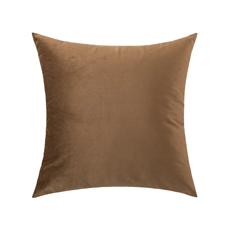 Pillow cover – Polyester blend – Italian brown coffee design – Modern geometric pattern – 17.7 x 17.7 in 16